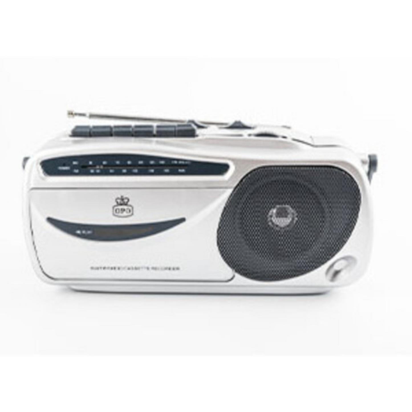 9401 Reproductor de grabadora de casete de radio AM / FM portátil - Plata