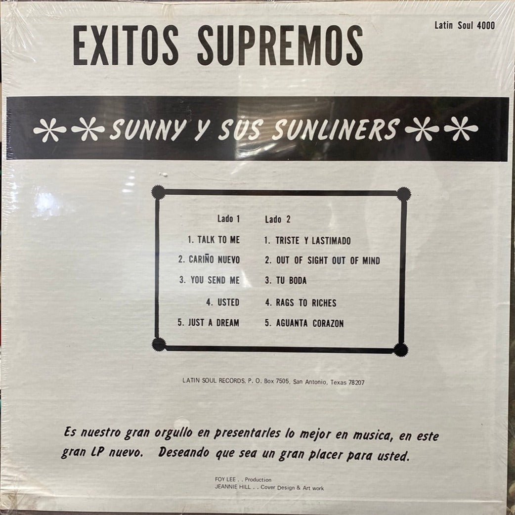 Sunny & The Sunliners - Exitos Supremos (Vinyl)