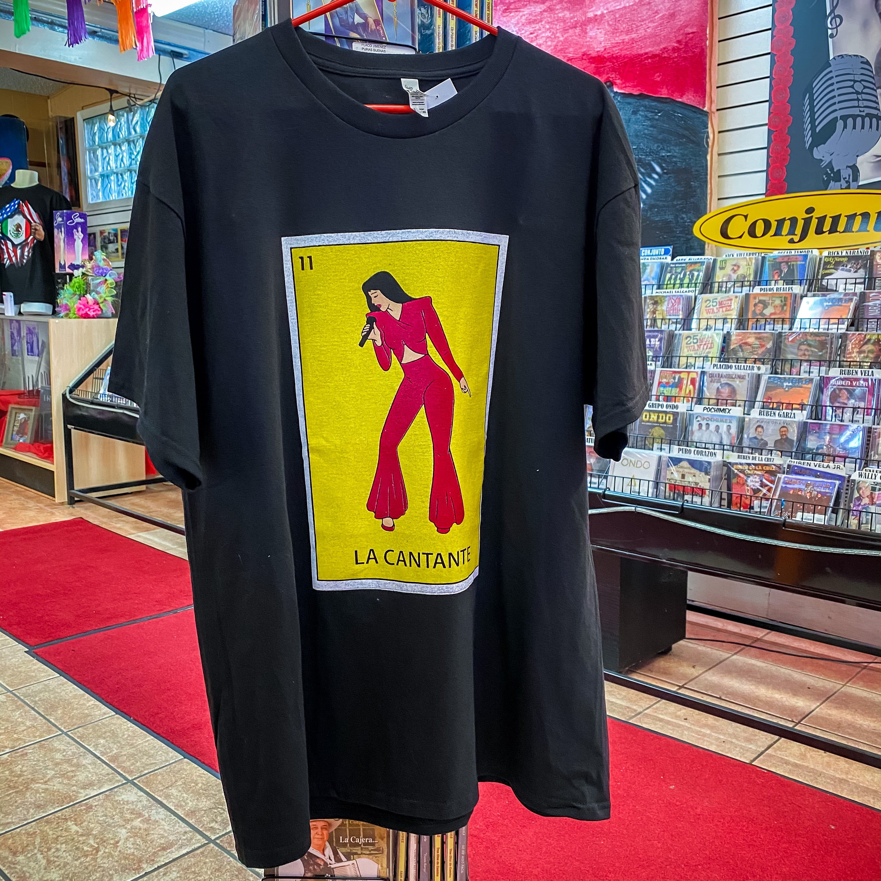 Clearance Final Sale - La Cantante T-Shirt – Del Bravo Record Shop