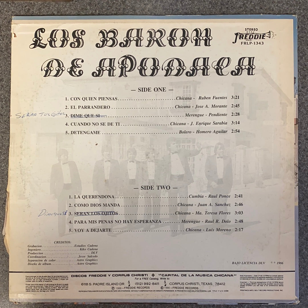 Los Baron De Apodaca - La Querendona - Con Quien Piensas (Vinyl)