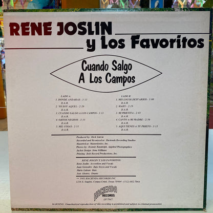 Rene Joslin y Los Favor- Cuando Salgo A Los Campos   (Open Vinyl)