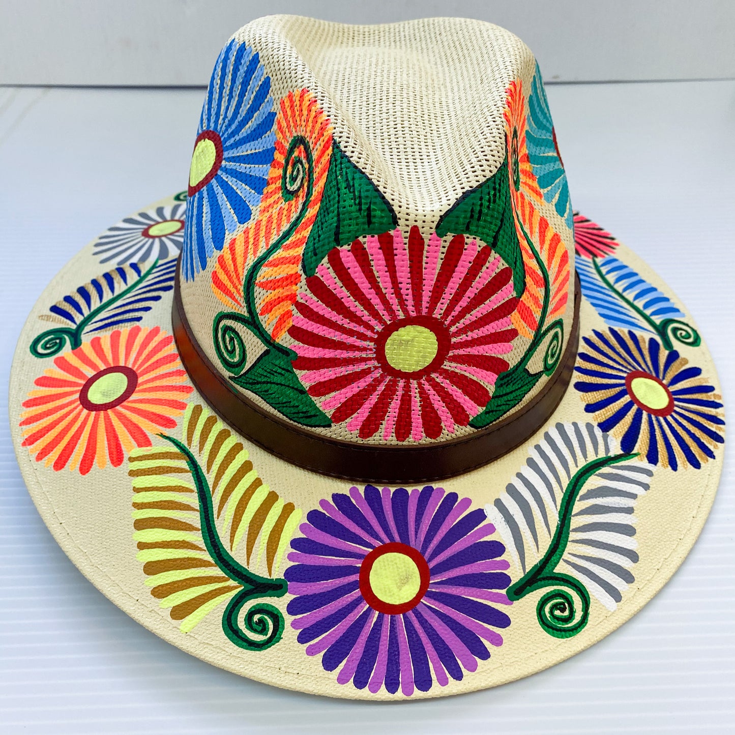 Floral Painted Hats