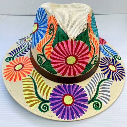 Floral Painted Hats