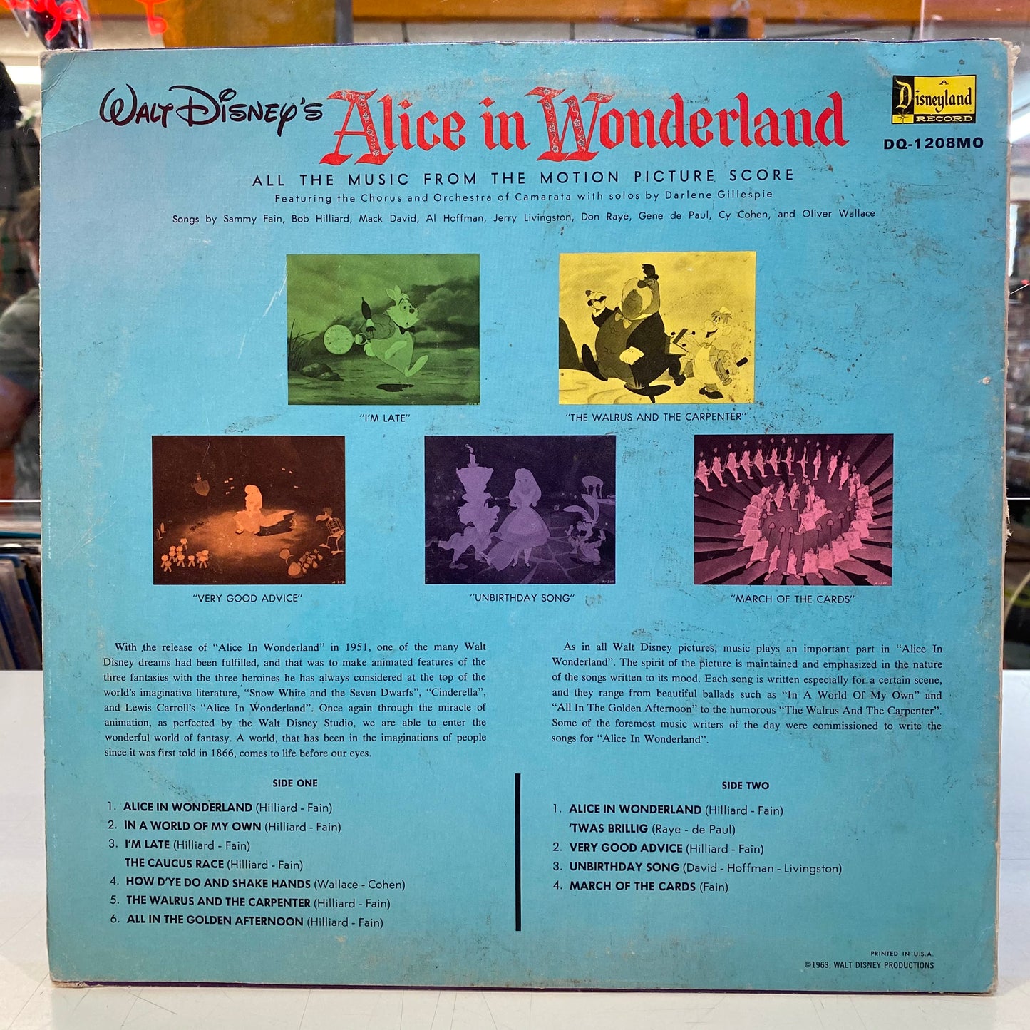 Toda la música de Walt Disney Alicia en el país de las maravillas
