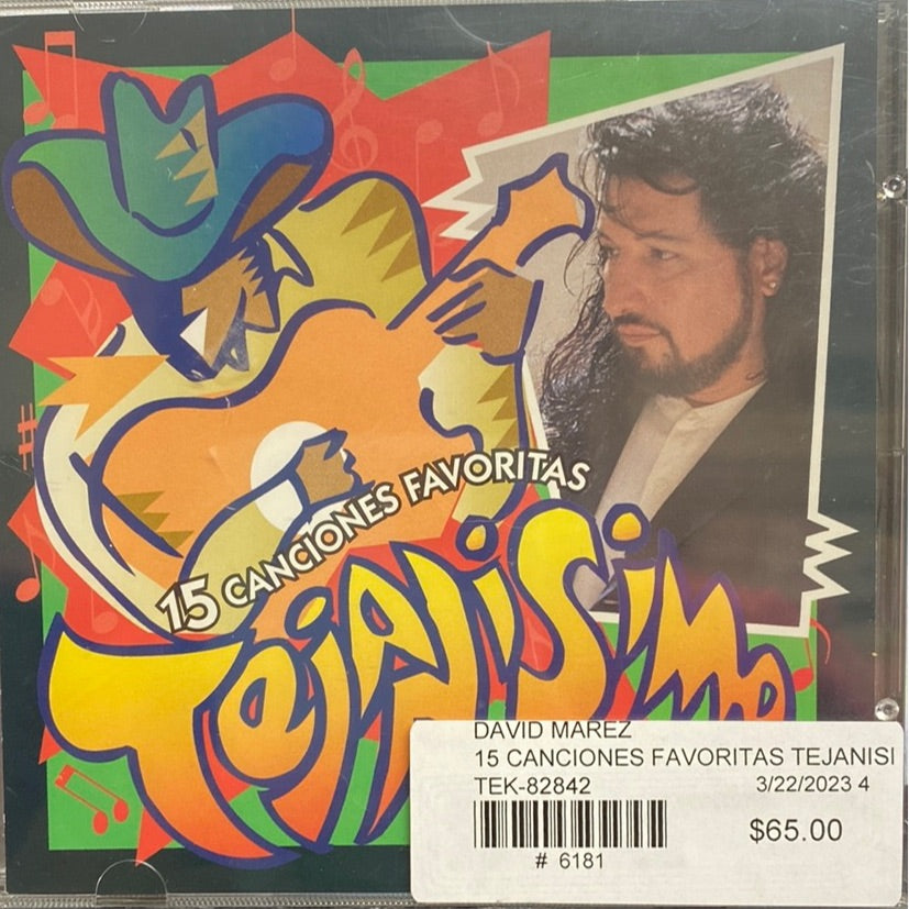 David Marez - 15 Canciones Favoritas Tejanismo * 1998 (CD)