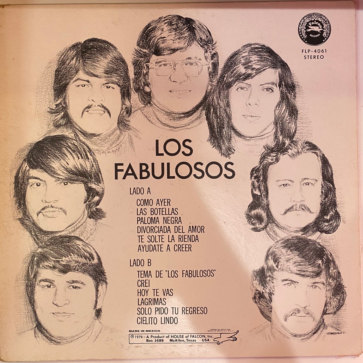 Los Fabulosos Cuatro ‎– Los Fabulosos Cuatro (Vinyl Cover)