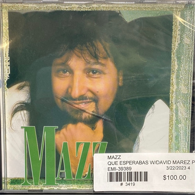 Mazz - Que Esperabas *David Marez Photo *2005 (CD)