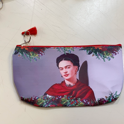 $1 Clearance Frida Kahlo Self Portrait Cosmetic Bag