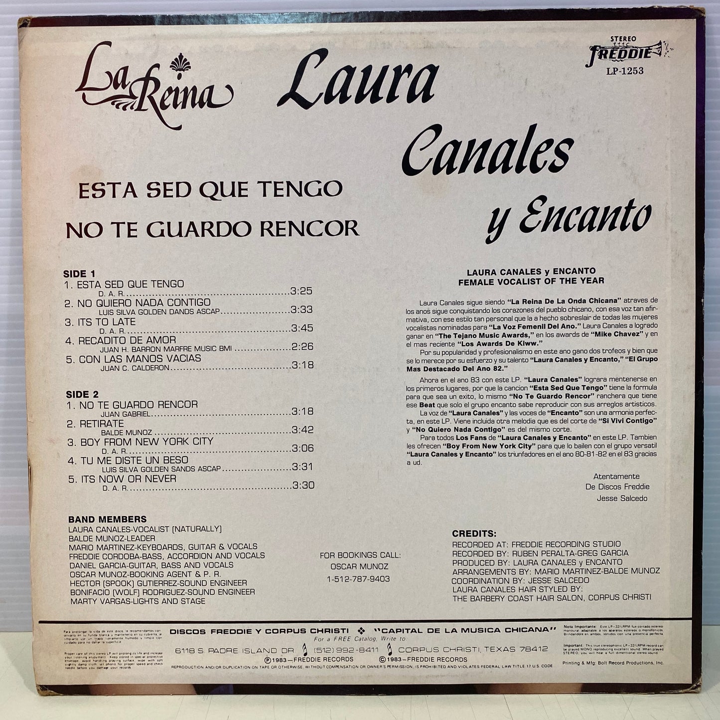 Laura Canales Y Encanto  - La Reina (Open Vinyl)