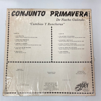 Conjunto Primavera De Nacho Galindo - "Cumbias Y Rancheras"  (Open Vinyl)