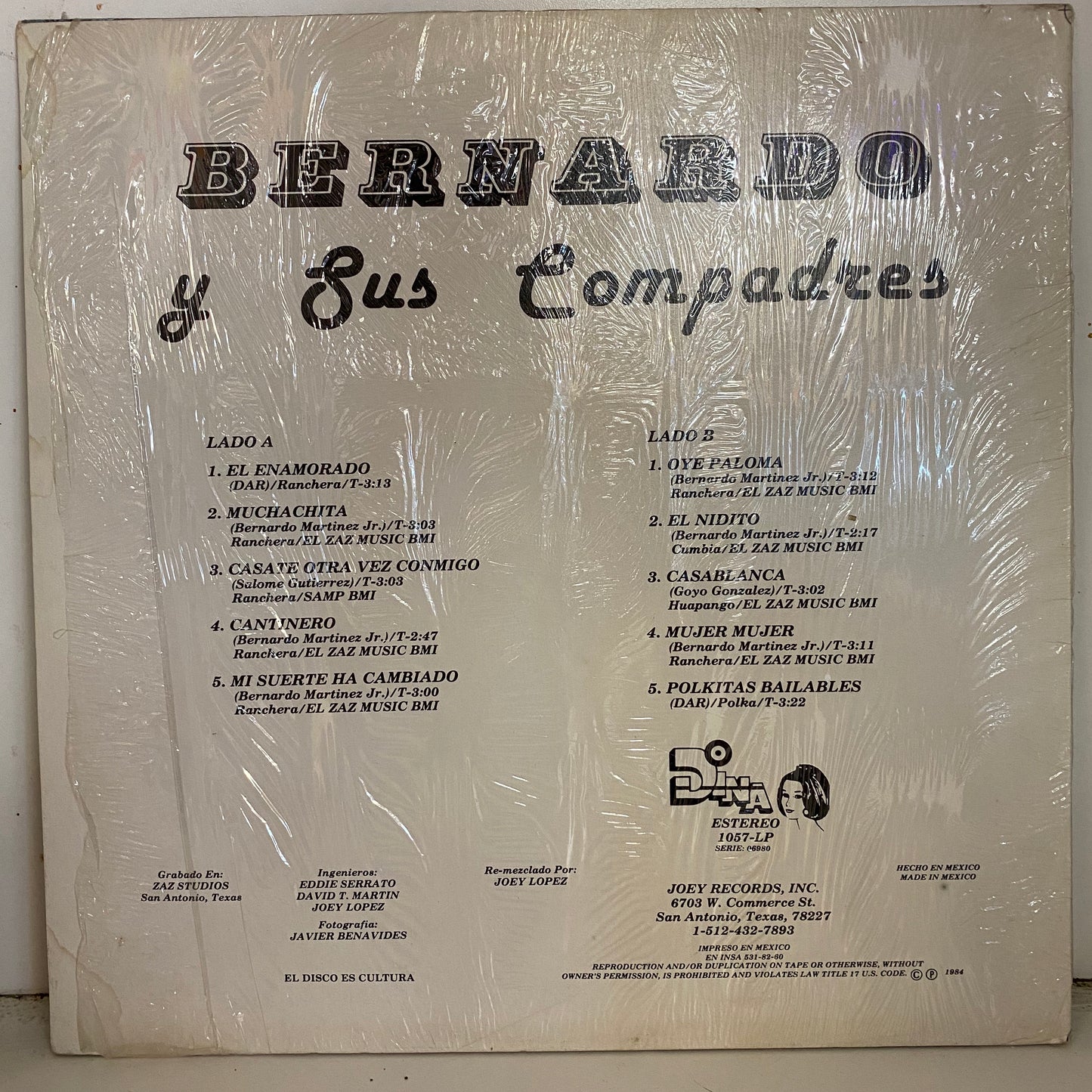 Bernardo Y Sus Compadres -   (Vinyl)