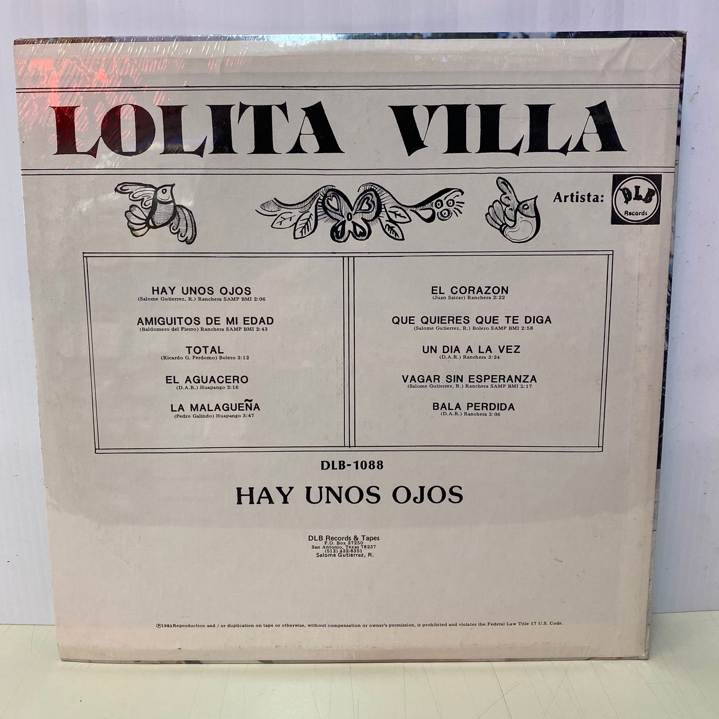 Lolita Villa - Hay Unos Ojos (Vinyl)