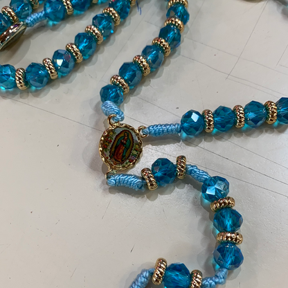 Rosary - Blue (Virgen de Guadalupe)