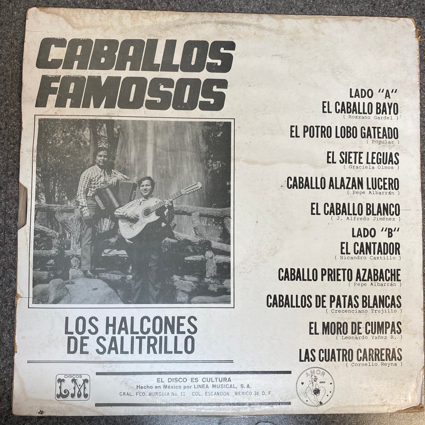 Los Halcones De Salitrillo - Caballos Famosos (Vinyl)