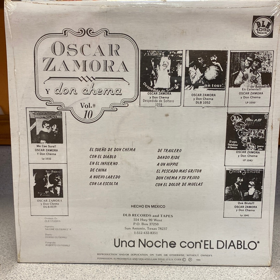 Oscar Zamora Y Don Chema (Vol. #10 - Una Noche Con El Diablo) (Vinyl)