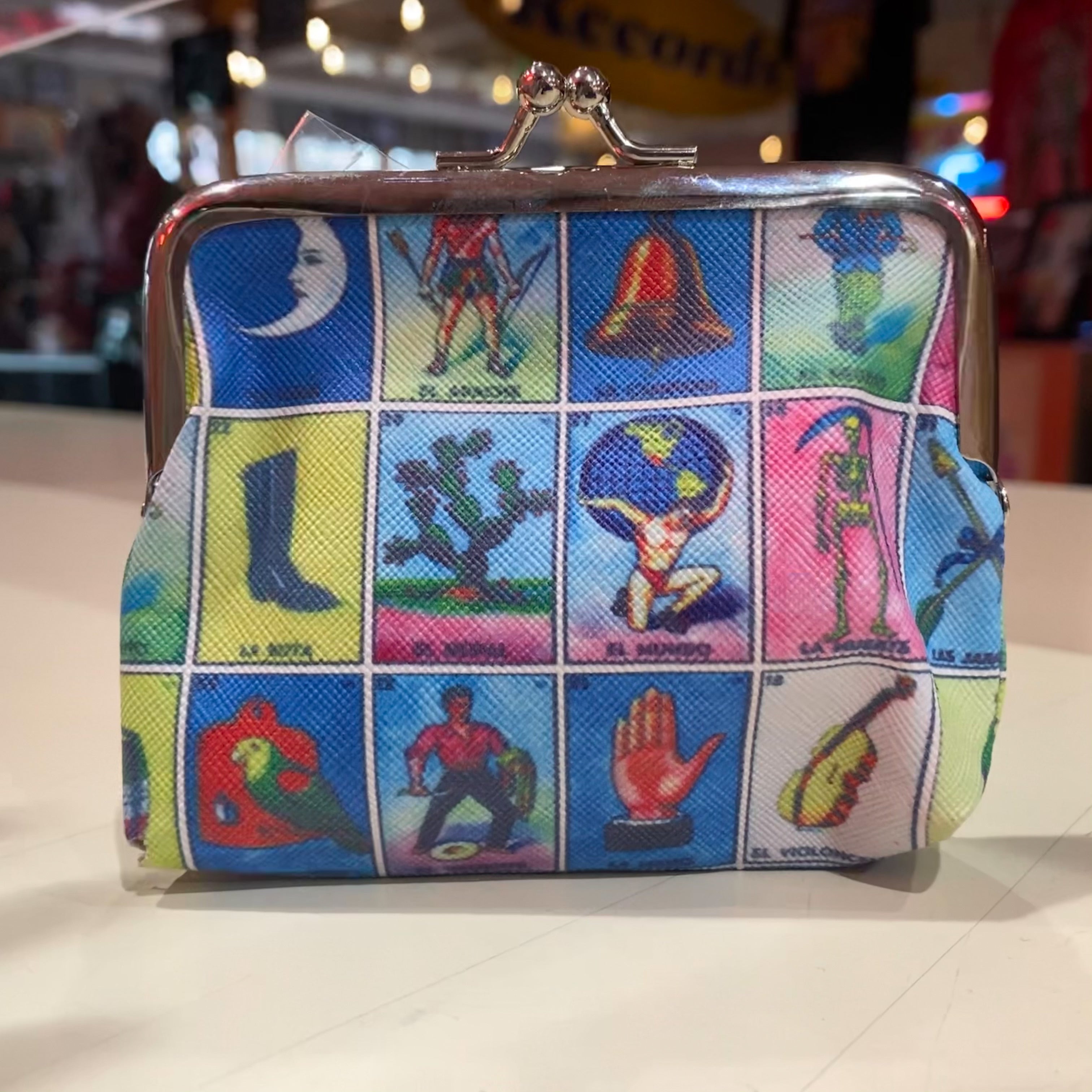 Loteria Multi Print Coin Purse Del Bravo Record Shop