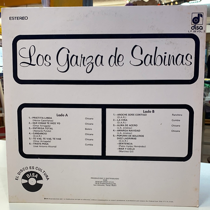 Los Garza de Sabinas - Prietita Linda (Open Vinyl)