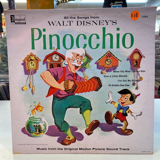 Todas las canciones de Pinocho de Disney (Vinilo)