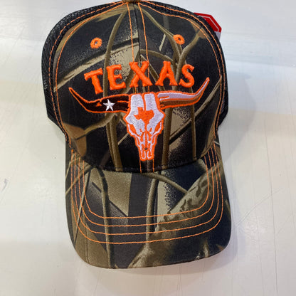 Texas Longhorn Camouflage Cap