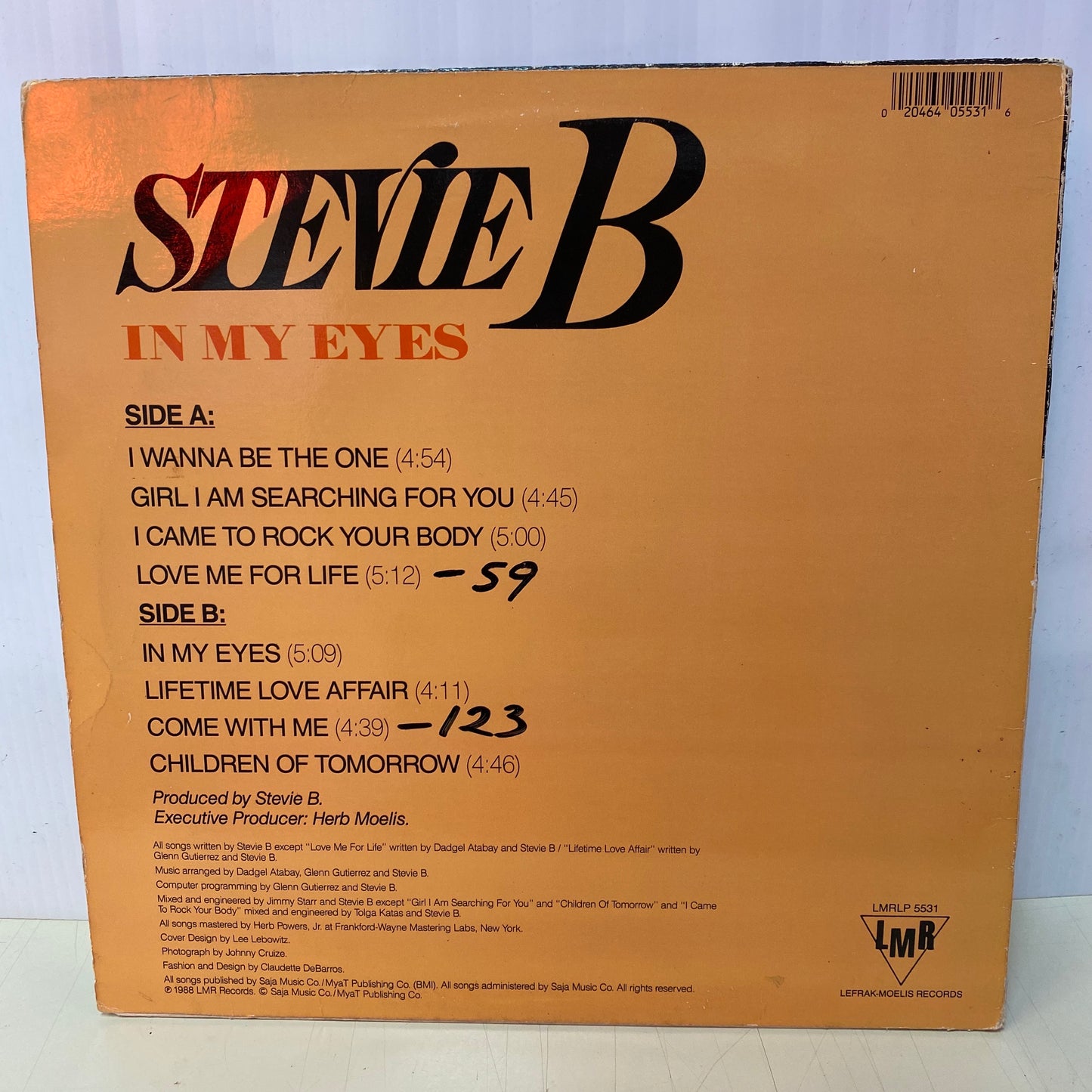 Stevie B - In My Eyes (Vinyl)