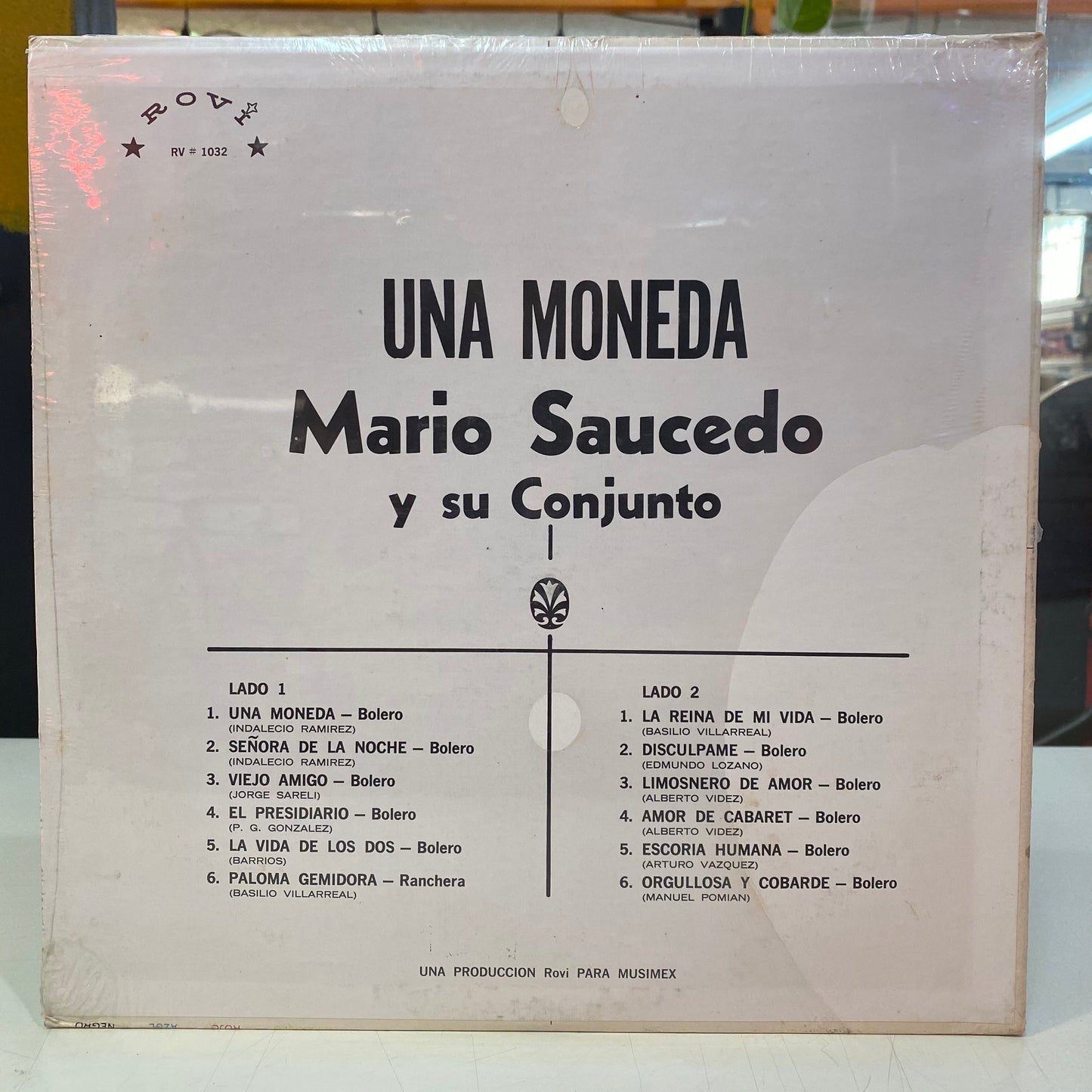 Mario Saucedo Y Su Conjunto - Una Moneda (Vinyl)