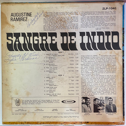 Augustin Ramirez - Sangre De Indio (Vinyl Cover)