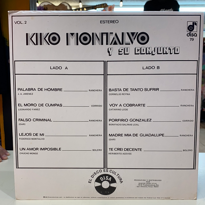 Kiko Montalvo Y Su Conjunto - Vol 2 (Vinyl)